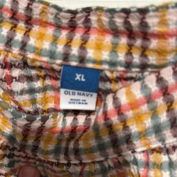NWT XL Old Navy Colorful Checkered Dress - Picture 2 of 5